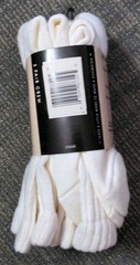 Vintage 3 Pairs Champion Socks Shoe Size 5-9 Sock Size 9-11 White NOS Cotton