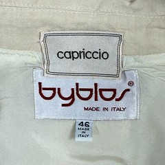 Vintage 80s Byblos Capriccio Linen Blazer Women’s Medium Suit Jacket Italy