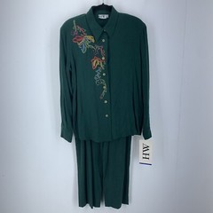 Howard Wolf HW 90’s Pants Suit Multicolor Artsy Wearable Art Embroidered Y2K NEW
