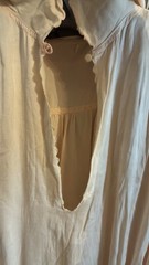 Antique 1920S/30’s Silk Lounge Gown Puff Sleeves Bias Cut Silhouette Small