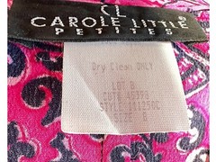 VTG 80s Carol Little Petites Colorful Top Sz 8 & Palazzo Capri shorts/pant Sz 10