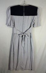 Vintage JBS Ltd Sailor Collar Long Dress USA Black White Check Size 8 45 Inch