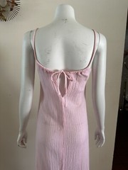 1970s Nalii Honolulu Cotton Gauze Keyhole Dress Pool Cover Up Cabana Resort VTG