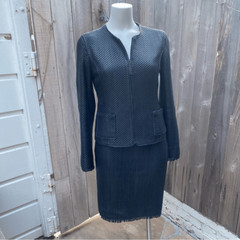 Max studio special edition leather suit set size small in black