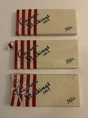 3 Pair NOS Vintage Cannon Seamed Stockings Size 9, 20 Denier 51 Gauge
