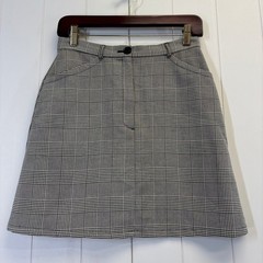 Vintage Max Studio Women Dark Academia Glen Plaid Mini Skirt Size 4 Heritage
