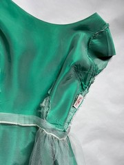 Vintage 50’s Harry Keizer Mint Green Fit Flare Short Sleeve Dress Size 10
