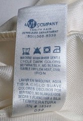 VANITY FAIR Classic Half Slip Skirt Women’s 2XL Off White 27″ HIGH BACK SLIT