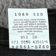 Vtg 90s Levis 551 Jeans Women 10 Petite (27×28) Black Relaxed Tapered Cotton USA