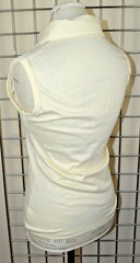 Vintage Sleeveless Top Adidas Size L 70s Pale Yellow Collared Buttons