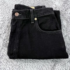Vtg 90s Levis 551 Jeans Women 10 Petite (27×28) Black Relaxed Tapered Cotton USA