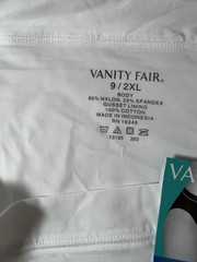 Vintage Extra Soft Vanity Fair Light & Luxe Hi-Cut 9/2XL Sheer White Panty NWT
