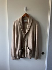 1970’s Collared Cardigan Sweater Size M Made In USA 100% Acrylic