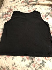 Women’s Size M Sleeveless Hasting & Smith Navy Blue Top 22 Long 20 Chest