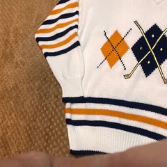 VTG Quantum 80s Golf Argyle Sweater Preppy Country Club SZ M Old Money Classic