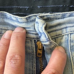 Vintage 60s 70s Women’s Flare Bell Bottom Light Wash Denim Jeans 24×31 Disco