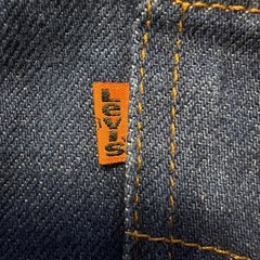 Vintage 80s Levi’s 718 Student Orange Tab Jeans 25×31 Made in USA 85