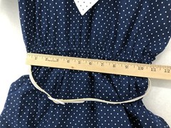 Vtg D. B. A. – L.A. Dress Womens Size 7 Polka Dot with Belt NWT