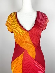 1990s – Y2K Roberta di Camerino Vintage Stripe Printed Gown