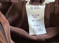 Vintage 90s Brown Melrose High Waisted Wide Leg Culottes Shorts size S USA Made