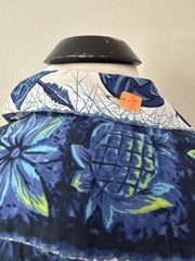 VINTAGE 60’S UI-MAI KAI COTTON HAWAIIAN TIKI WOMEN’S BLOUSE MEDIUM