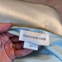 Vintage 90s Romantic Ethereal Pale Blue Robe Jones New York Size Large