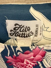 Vtg Hilo Hattie’s Women S Hawaiian Muumuu Dress Blue Pink Floral Pocket S