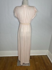 Vintage Romantic Coquette 70s Does 40s Pink Nightgown Dress