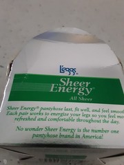 VTG 90’S L’eggs Sheer Energy All Sheer Pantyhose Sheer Toe Sz.B NIB NOS 60925