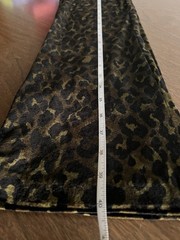 RARE Vintage 90s Betsey Johnson NY NWT Leopard Velvet 2PC Set Faux Fur Y2K S/P