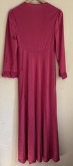 Vanity Fair Robe Vintage Lace Peignoir Size Petites XS PXS Button Full Length