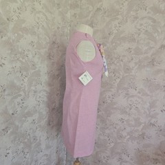 Vintage 1960s Pink Cotton Polyester Dress Scarf Deadstock Original Tags Size 6