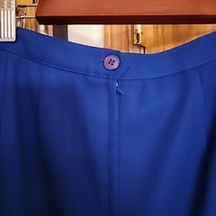 Vintage Blue/purple High Waist Skirt Academia A-line winter fall