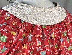 Vintage 60s 70s Denise Are Here School Teacher Button Top Flowy Cardigan