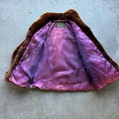 Vintage Annis Furs Brown Sheared Fur Coat Bradshaw Diehl 1950s Rare