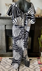 Vintage Hawaiian Dress Malihini Hawaii Designer Collection Maxi Floral Tiki Luau