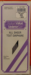 Vintage Pantyhose Woolco All Sheer Feature Value Color Grey One Size BAMA2