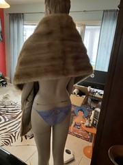 Fredericks Furs Miami Mink Straight Stole Wrap Long 80” X 14 Fire Gold Golden