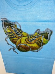 VTG 70s 80s Adidas Sneakers USA Fitness Run Punk NOS sexy ROCKSTAR women T-Shirt