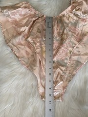 Escapades 80s Vintage Satin French Cut Flutter Panty Sleep Shorts Lingerie Sz L