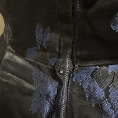 Gorgeous 1950s Vintage Suzy Perette Fit And Flare Black And Blue Party Dress