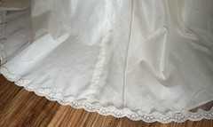 Vintage Renaissance 70’s Victorian Edwardian Wedding Dress Train Size 2/4P +VEIL