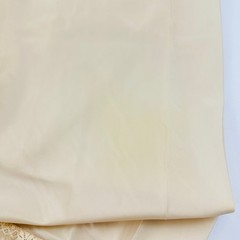 Late 1970s Lorraine Taffeta Half Slip F Large Long 7 1/2″ Lace Added Flaws