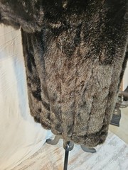 1960’s Martinique Faux Fur Coat Styled Dubrowsky and Joseph Cowl Collar Medium