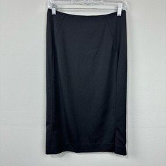 Gucci Vintage 1998 Pencil Skirt Sz 4 US 40IT Black Wool Knee Length Tom Ford Era