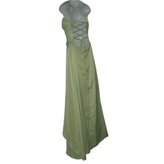 Masquerade Dress Vintage y2k Lime Green Fairy Mesh Glitter Gown Princess Pixie