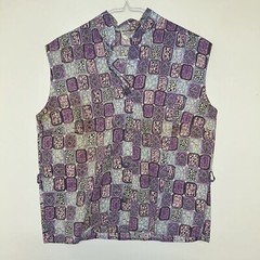 Vintage 1960’s Truly Regal Womens Cotton Sleeveless Blouse, Size Small