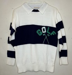 vtg 80s Quantum Acrylic Golf Sweater Size M/L