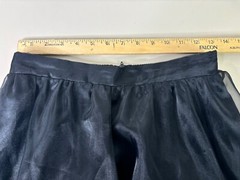 VTG Positively Ellyn Sz 10 Black 40″ Long Skirt Sheer Over Taffeta 100% Poly EUC