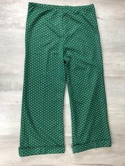 ILGWU Pants Vintage Green White Polka Dot Bell Bottom Womens See Photos For Size